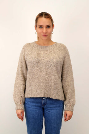 Pullover kurz "Vintage" - Taupe