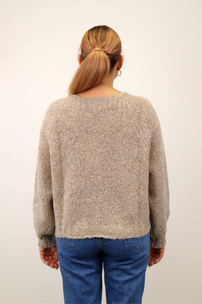 Pullover kurz "Vintage" - Taupe