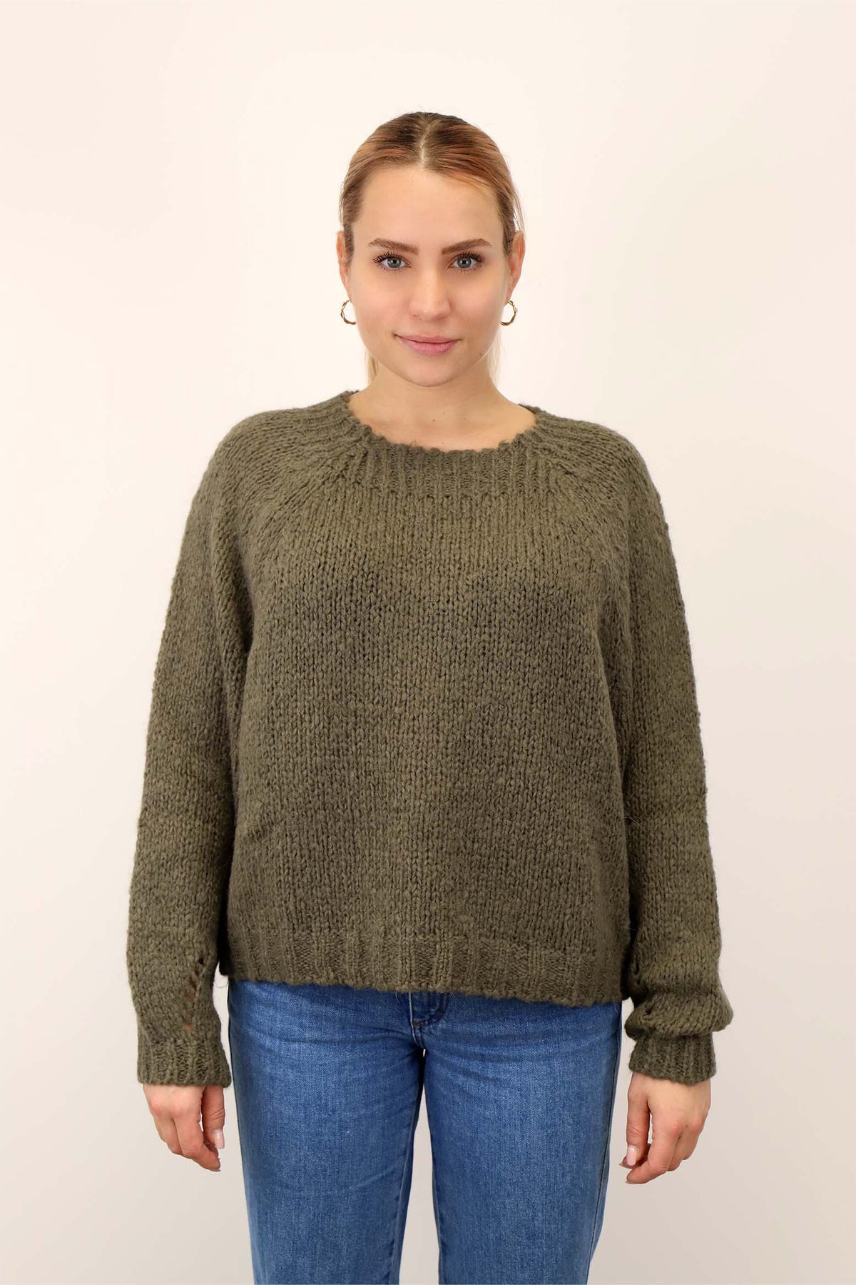 Pullover kurz "Vintage" - Khaki