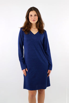 Festliches Lurex Kleid - Blau