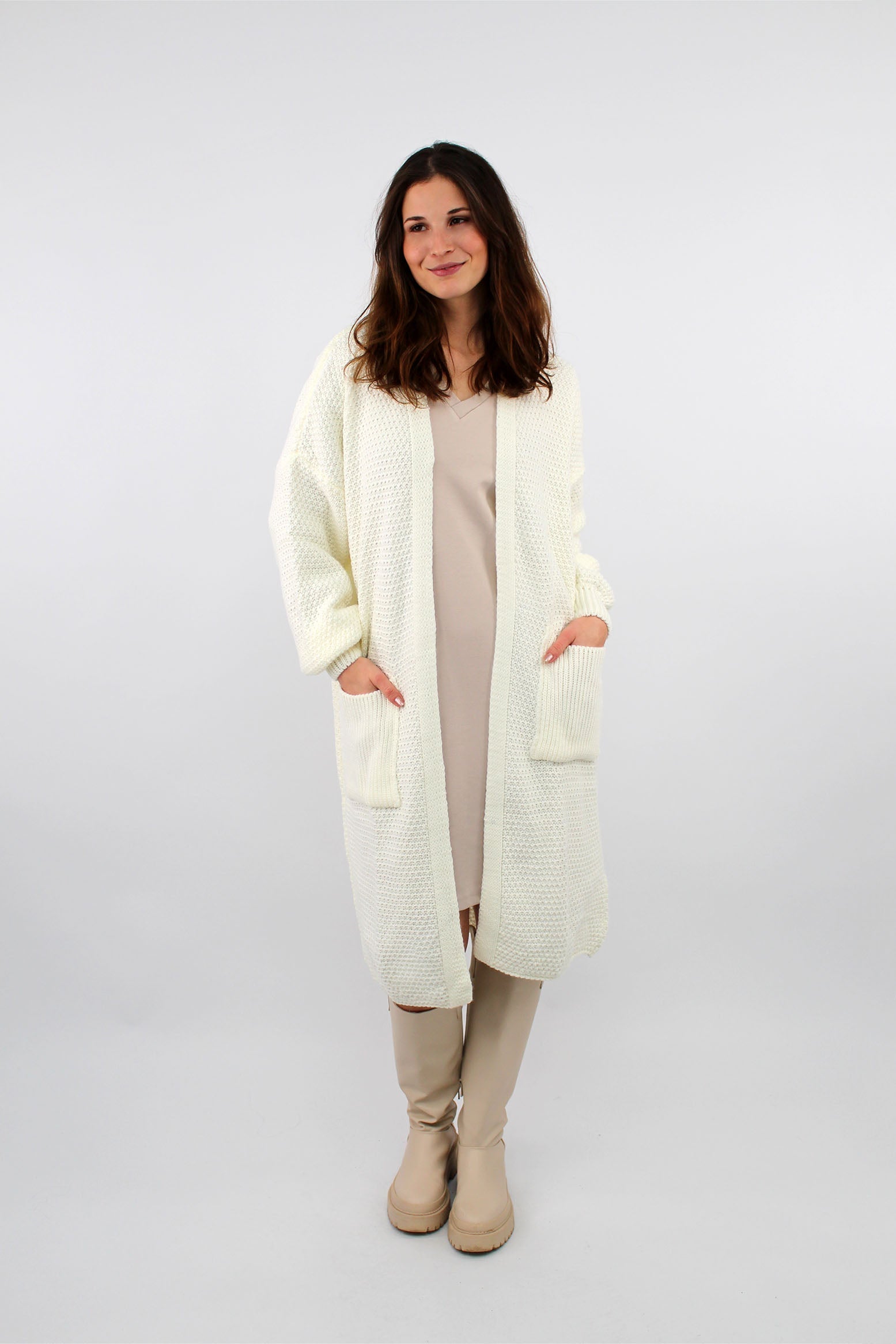 Strickjacke "Florenz" - Weiß