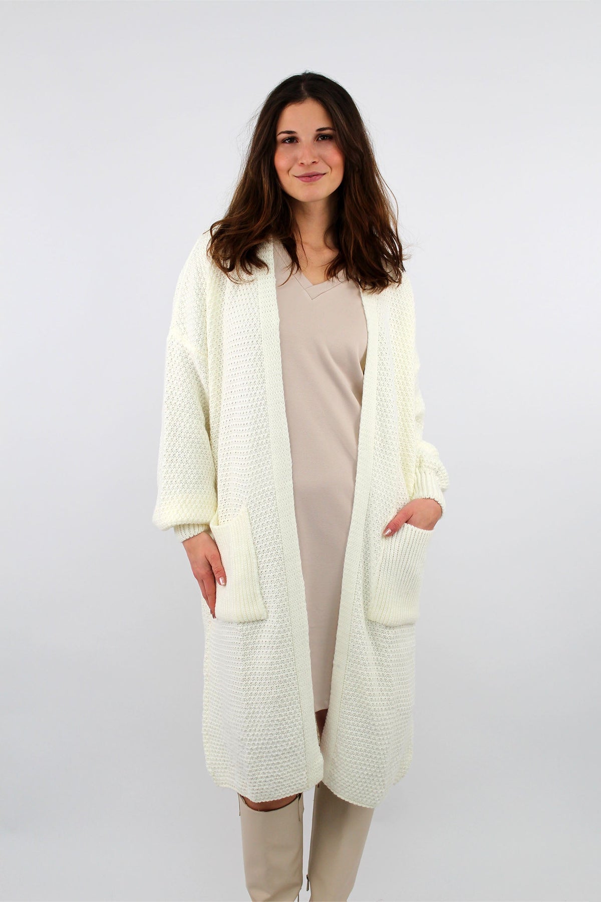 Strickjacke "Florenz" - Weiß