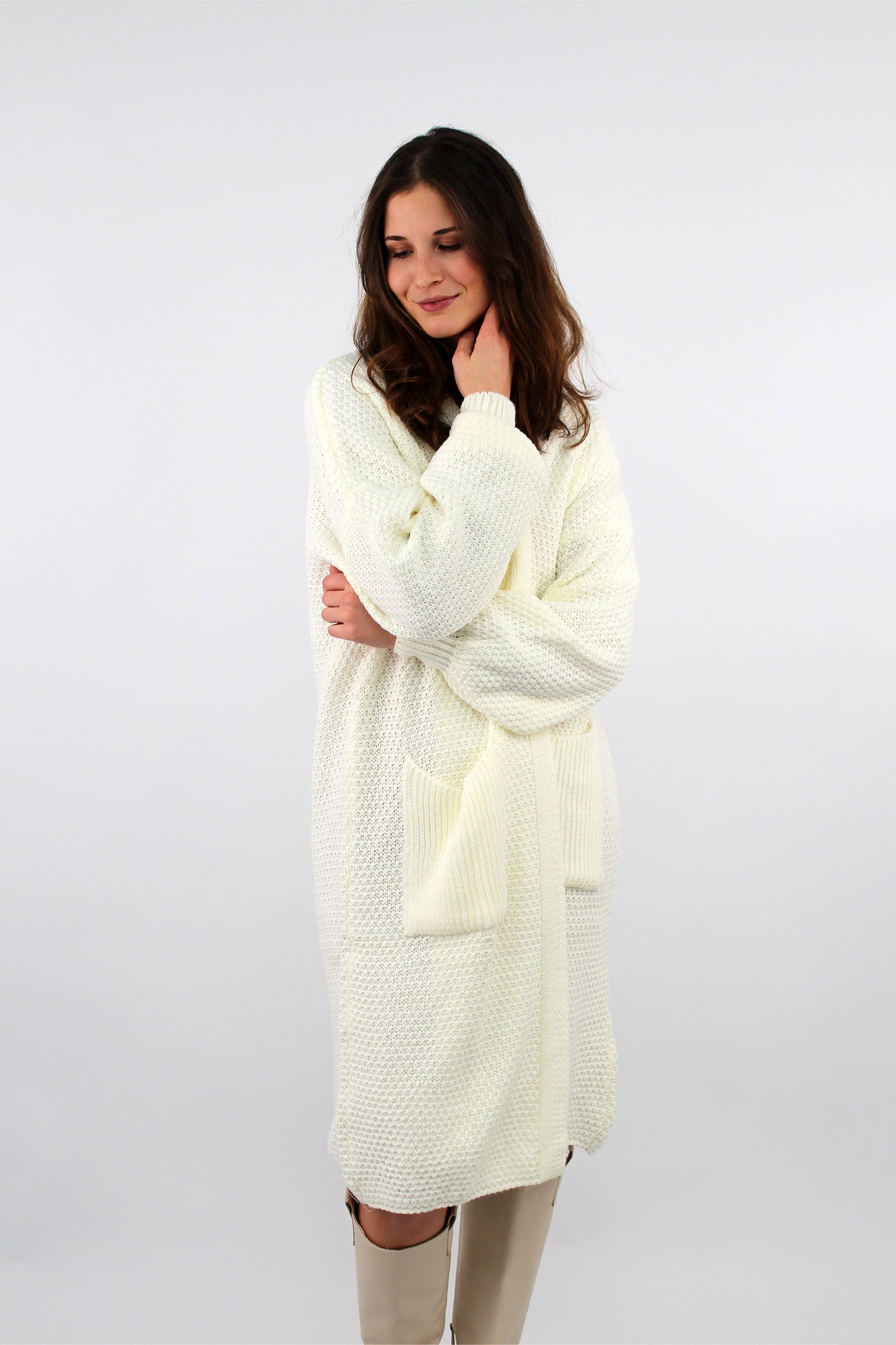 Strickjacke "Florenz" - Weiß