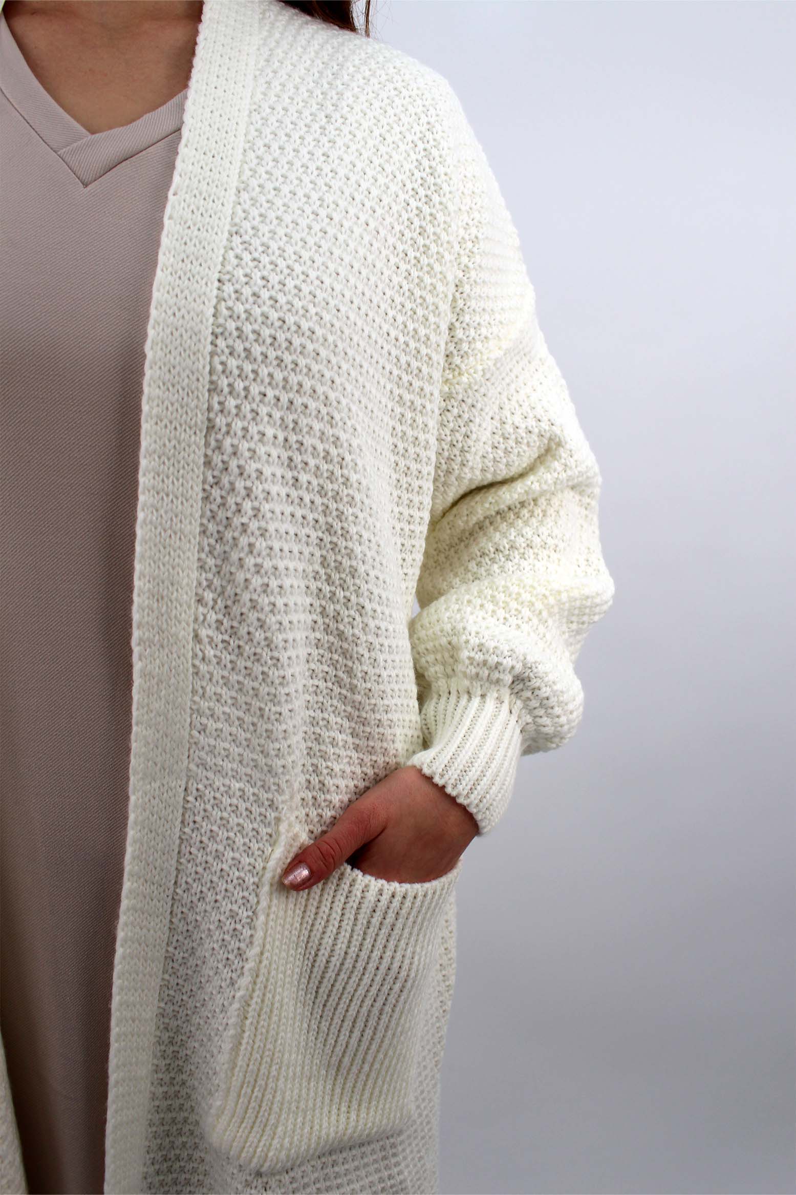 Strickjacke "Florenz" - Weiß