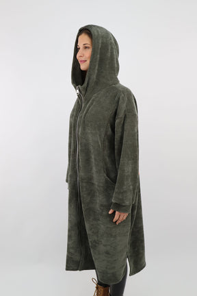 Kord-Mantel "Love & Peace" - Khaki