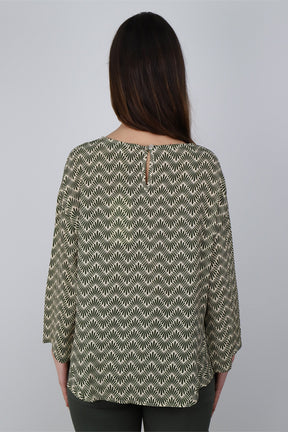 Bluse Exklusiv - Khaki