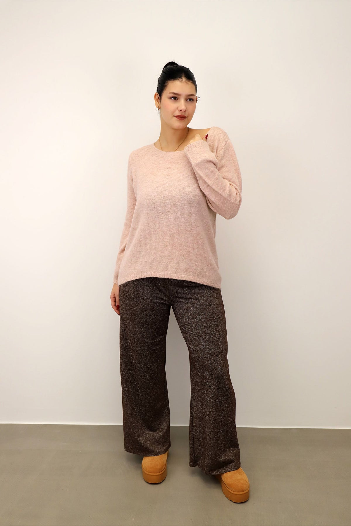 Pullover "Rundhals" - Rosa