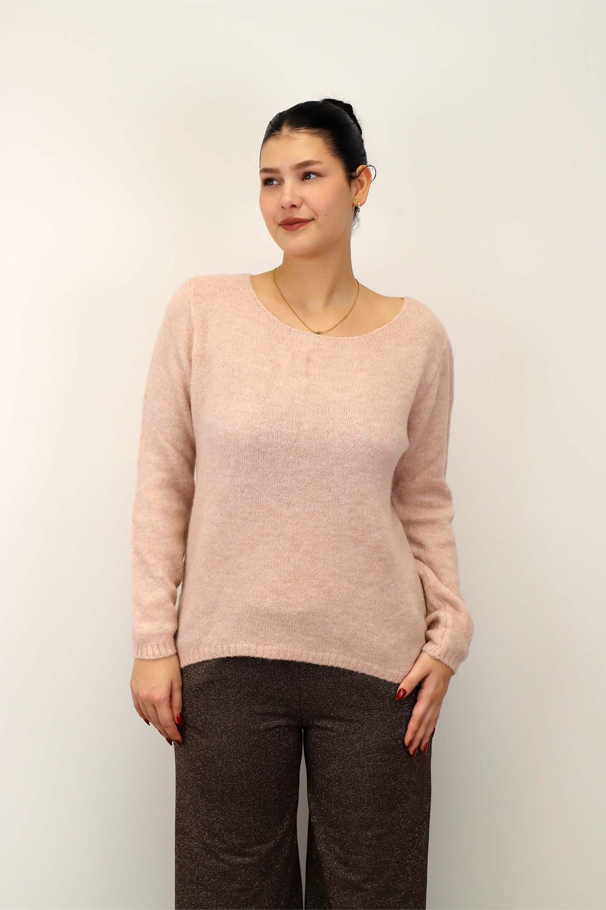Pullover "Rundhals" - Rosa