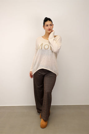 Pullover "Moin" - Creme