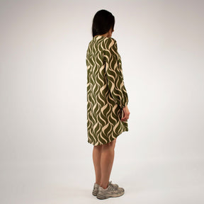 Design Kleid - Grün/Weiß