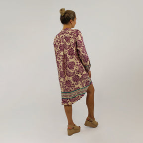 Kleid Paisley-Design - Pink