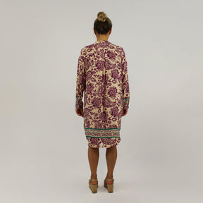 Kleid Paisley-Design - Pink