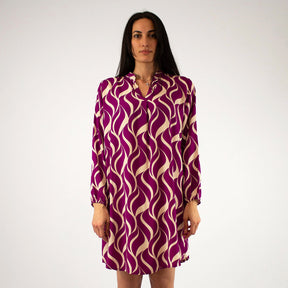 Design Kleid - Pink/Weiß