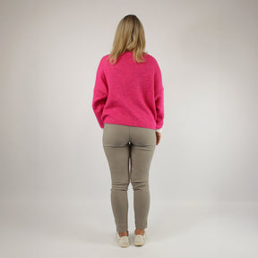 Pullover "Hamburg" Pink/Weiß