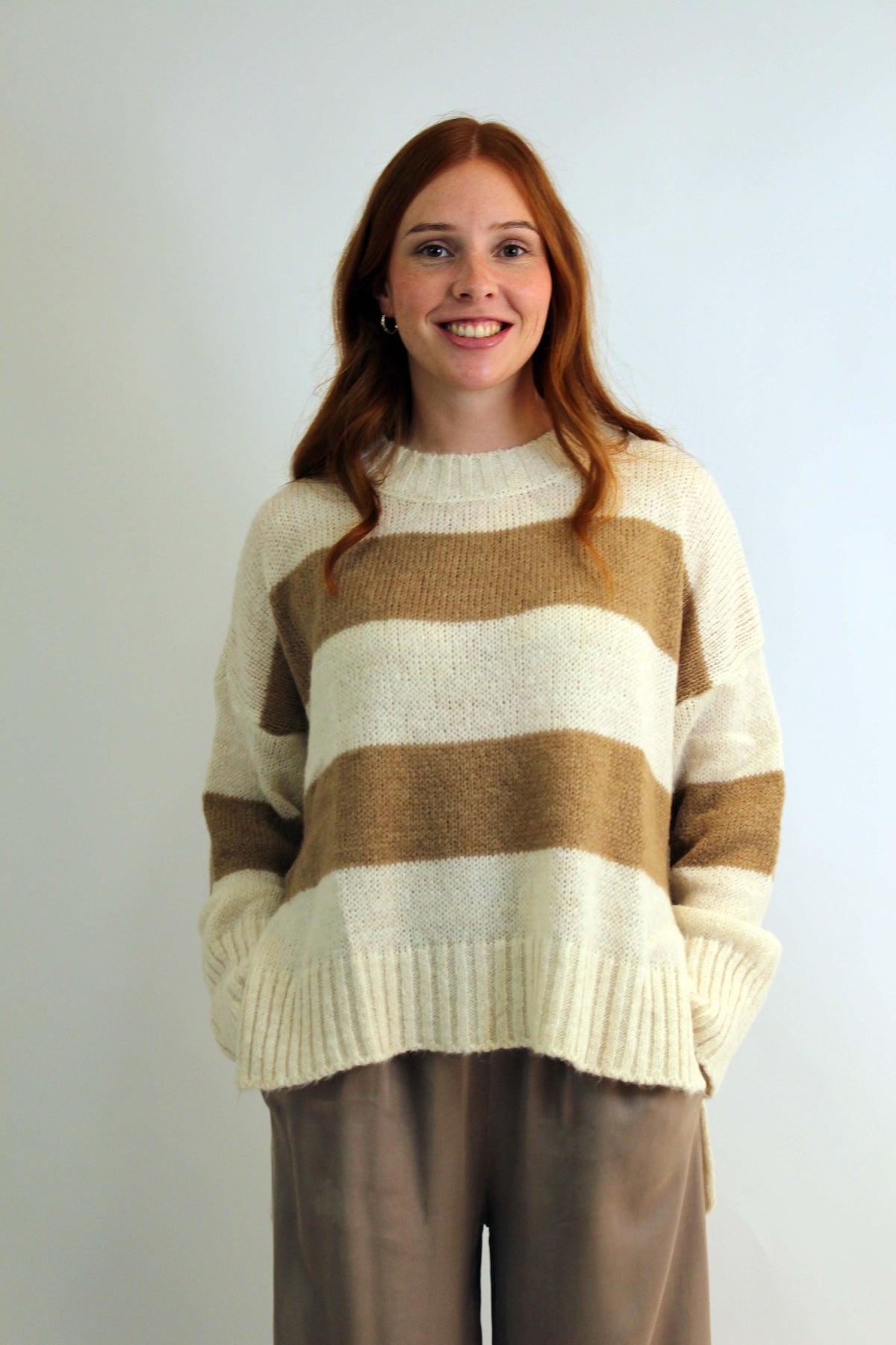 Pullover "Riga" - Beige/Camel