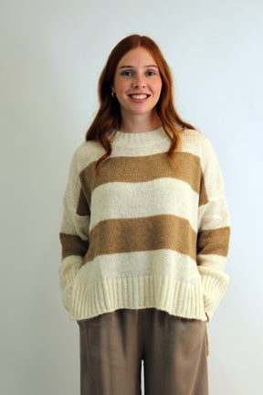 Pullover "Riga" - Beige/Camel