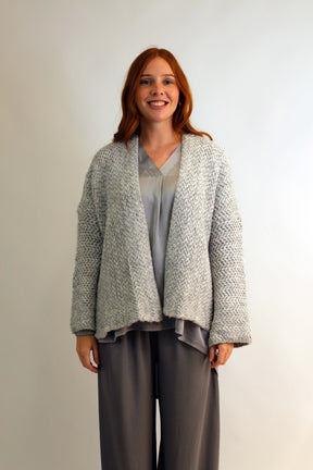 Strickjacke "Fashion" Hellgrau