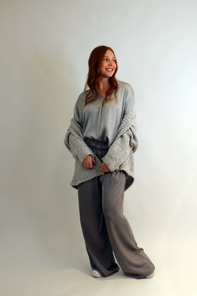 Strickjacke "Fashion" Hellgrau