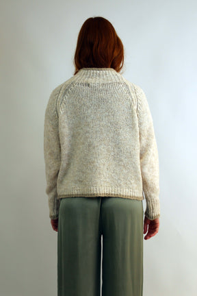 Pullover Stehkragen - Beige