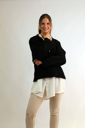Strickjacke "Fashion" Schwarz
