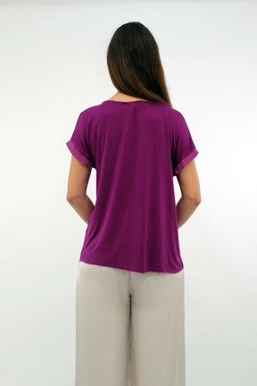 Seiden-Shirt Beere