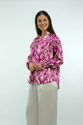 Muster Bluse - Pink
