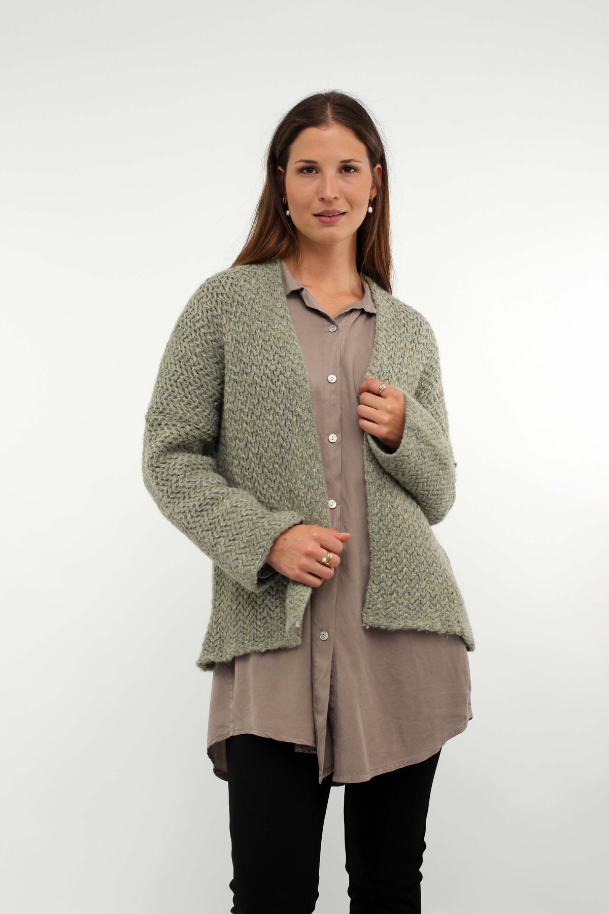 Strickjacke "Fashion" Khaki
