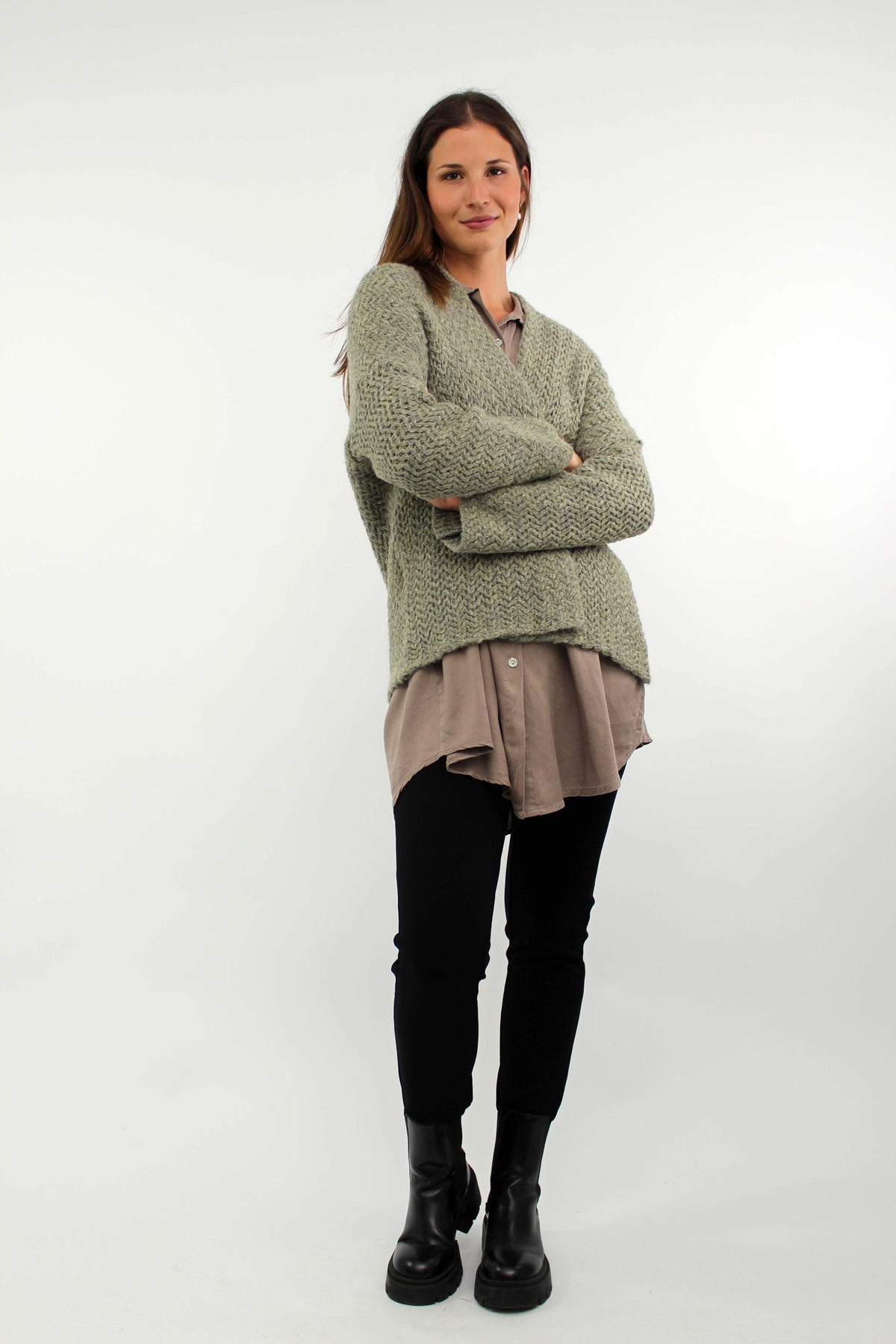 Strickjacke "Fashion" Khaki