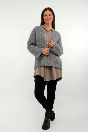 Strickjacke "Fashion" Dunkelgrau