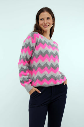 Pullover Muster - Grau