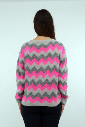 Pullover Muster - Grau
