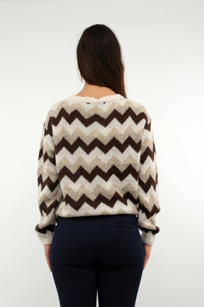 Pullover Muster - Beige