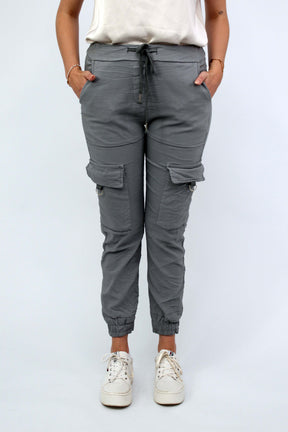 Casual Comfort Cargohose - Grau