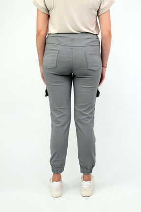 Casual Comfort Cargohose - Grau