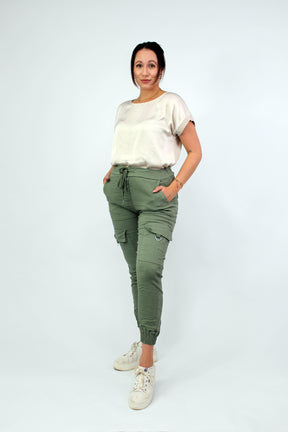 ST Selected Touch - Casual Comfort Cargohose - Khaki