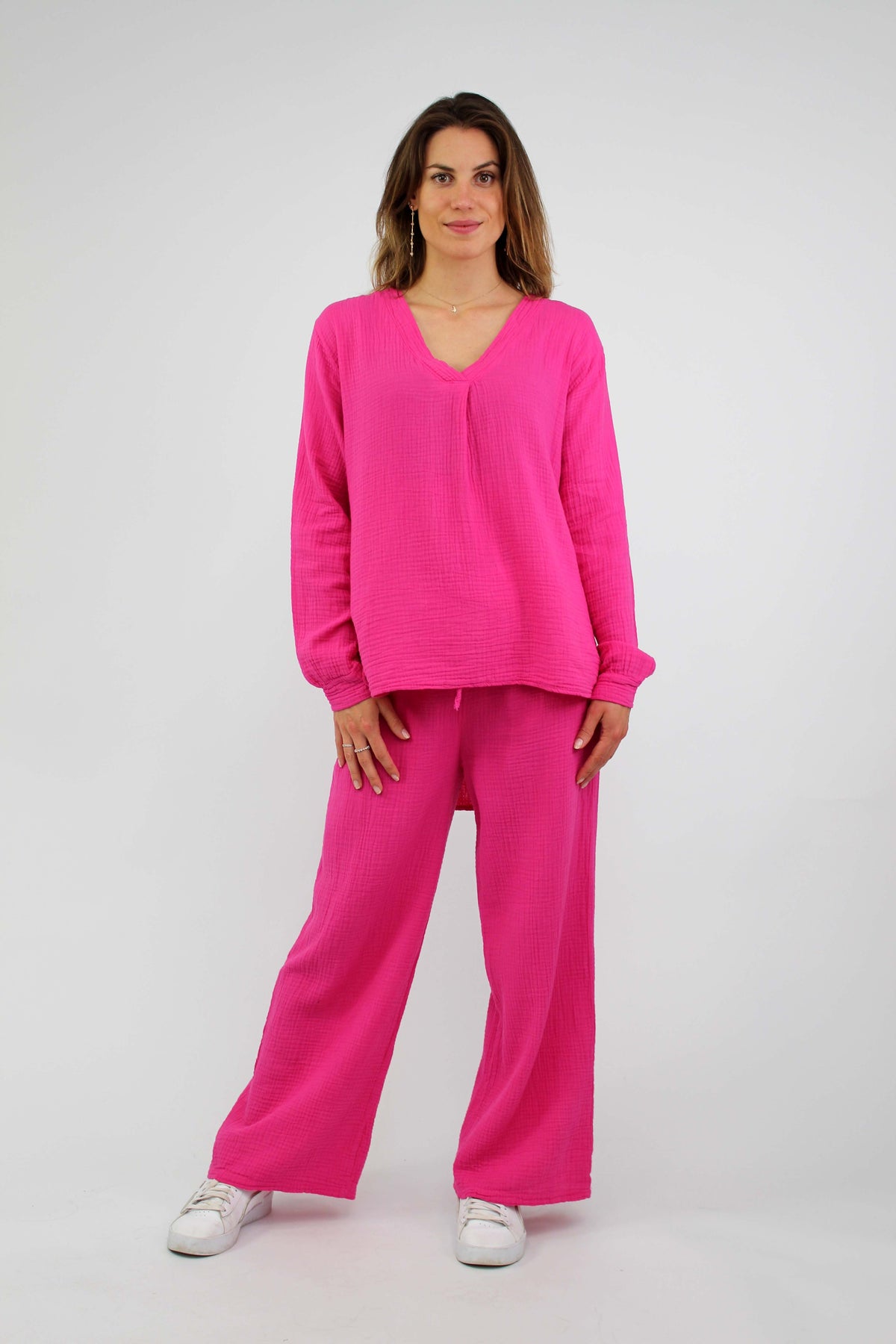 Musselin Hose - Pink