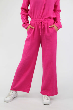 Musselin Hose - Pink