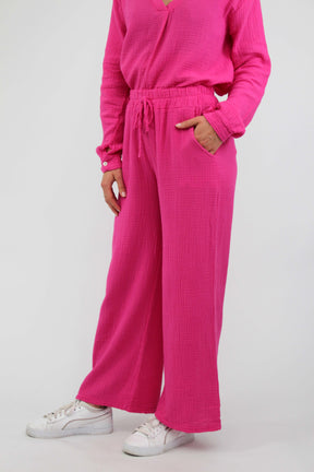 Musselin Hose - Pink