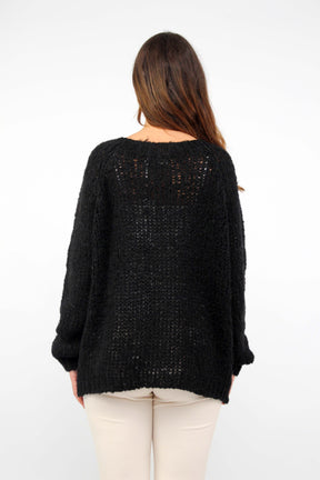 Pullover "Vintage" - Schwarz