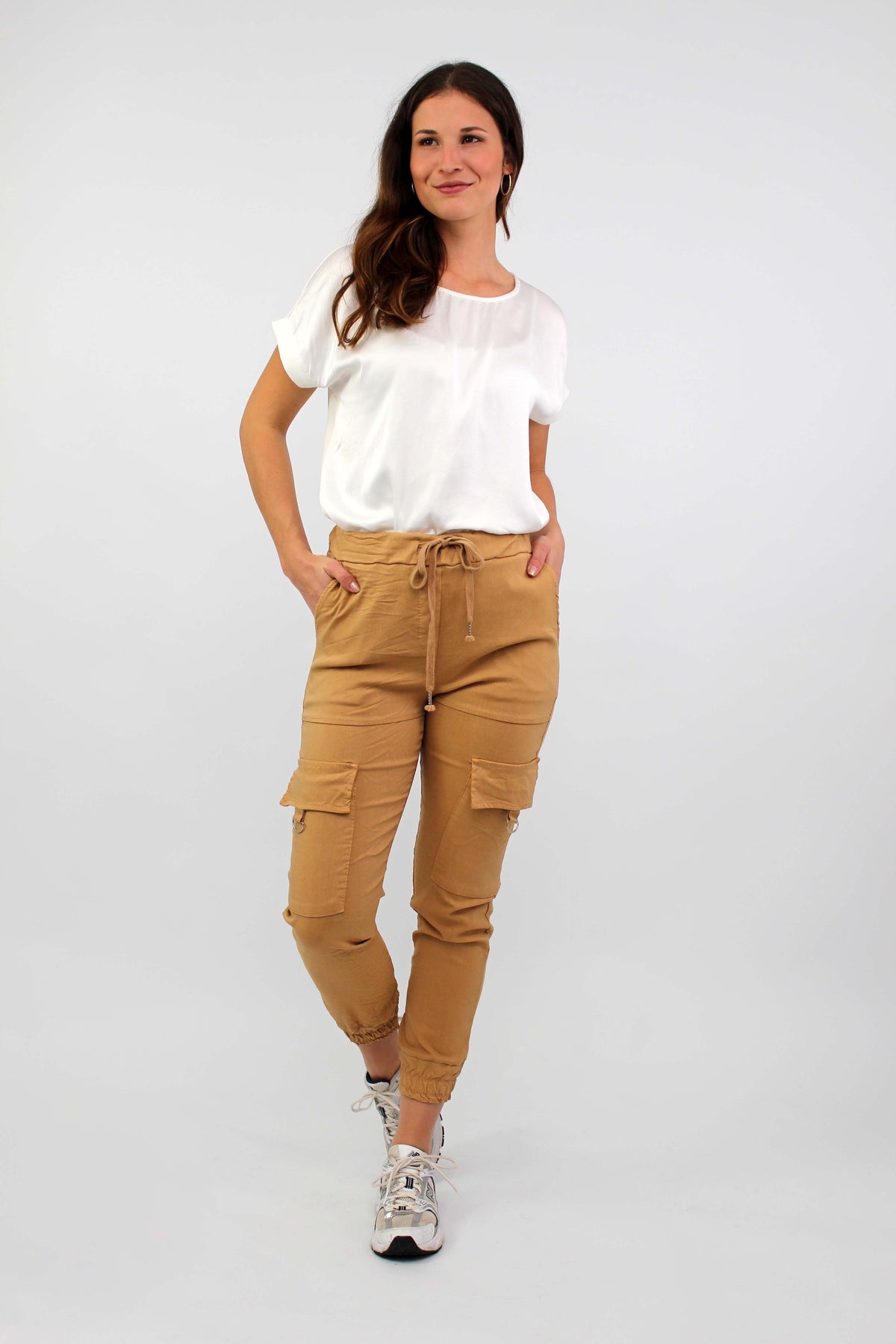 Casual Comfort Cargohose - Camel