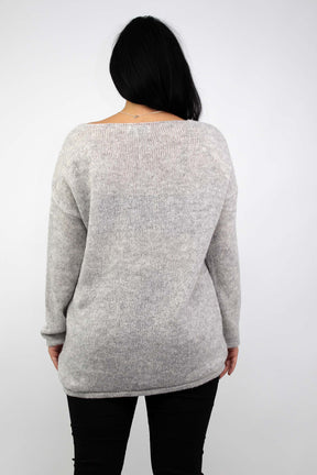 Pullover "Moin" - Grau