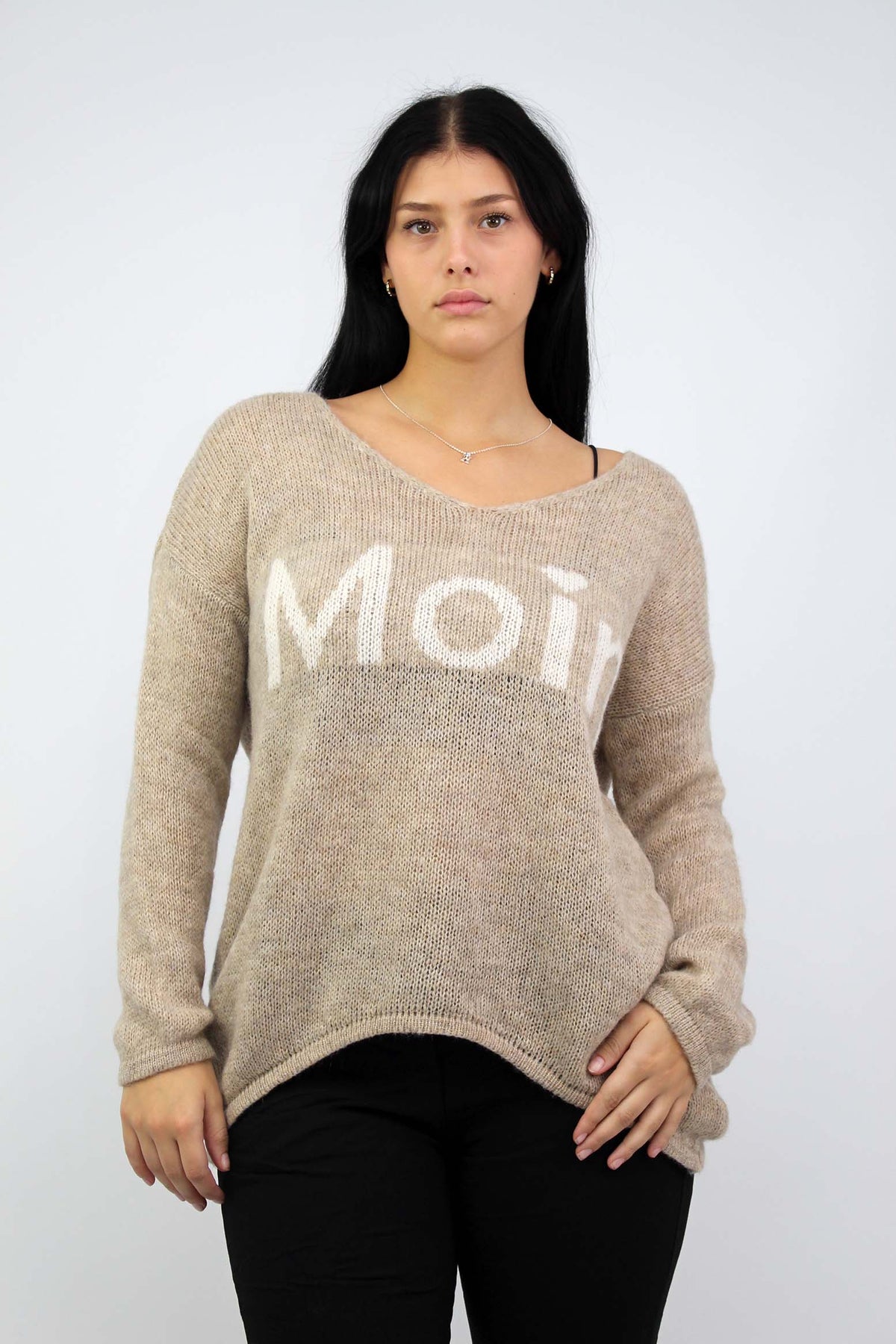 Pullover "Moin" - Beige