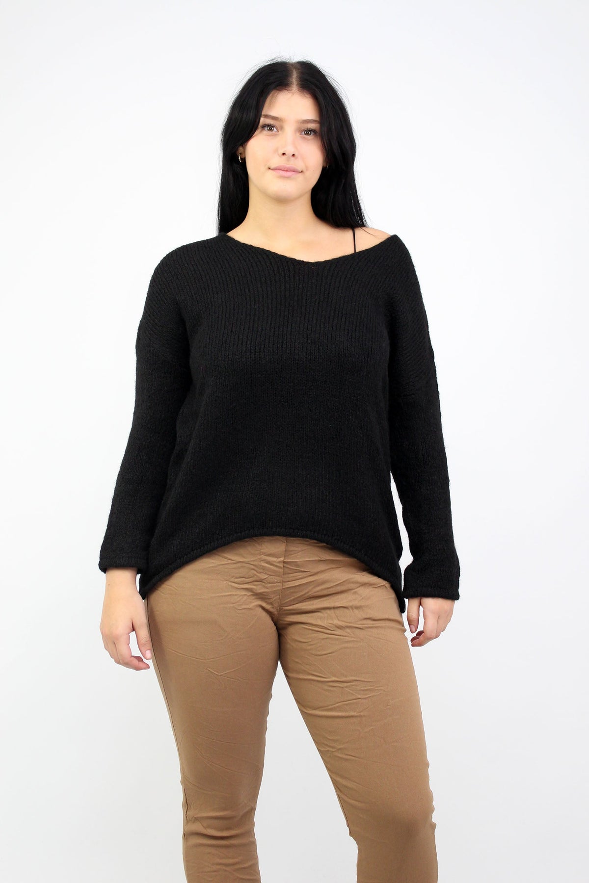 Pullover "Rundhals" - Schwarz