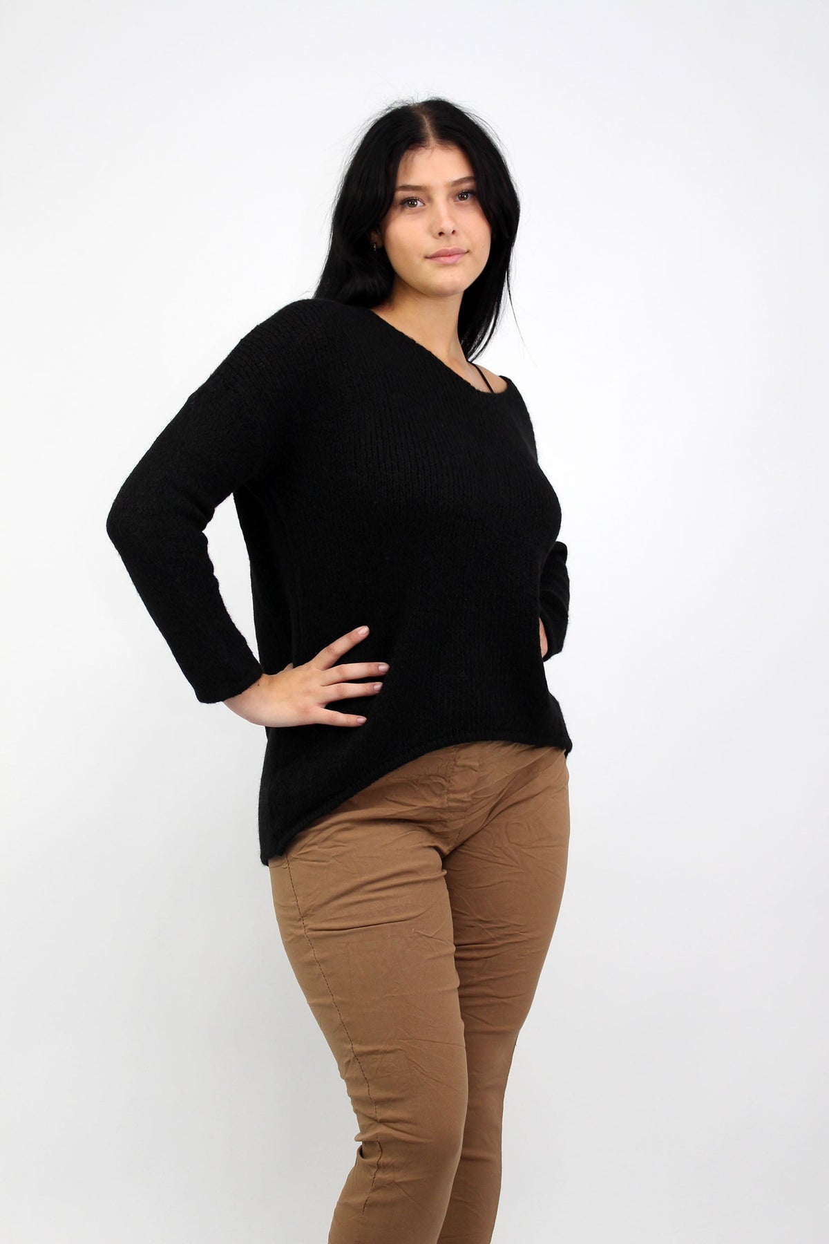 Pullover "Rundhals" - Schwarz