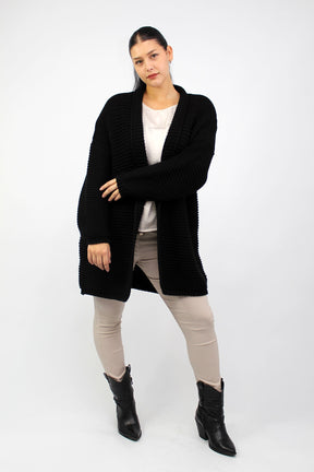 Strickjacke "Grobstrick" - Dunkelblau