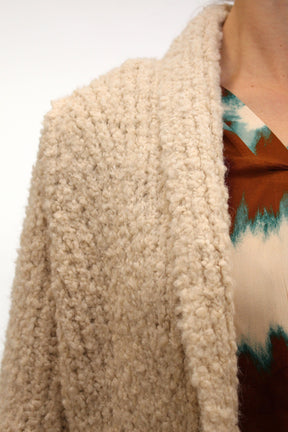 Strickmantel "Verena" - Beige