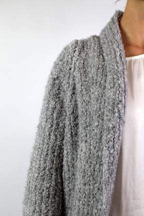 Strickmantel "Verena" - Grau