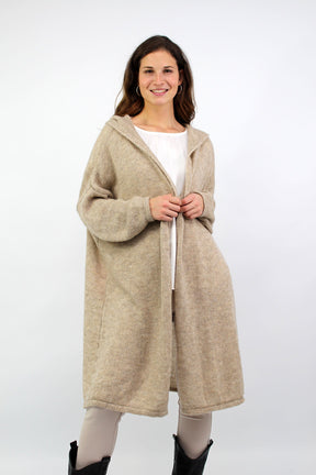 Strickjacke "Love & Peace" - Beige