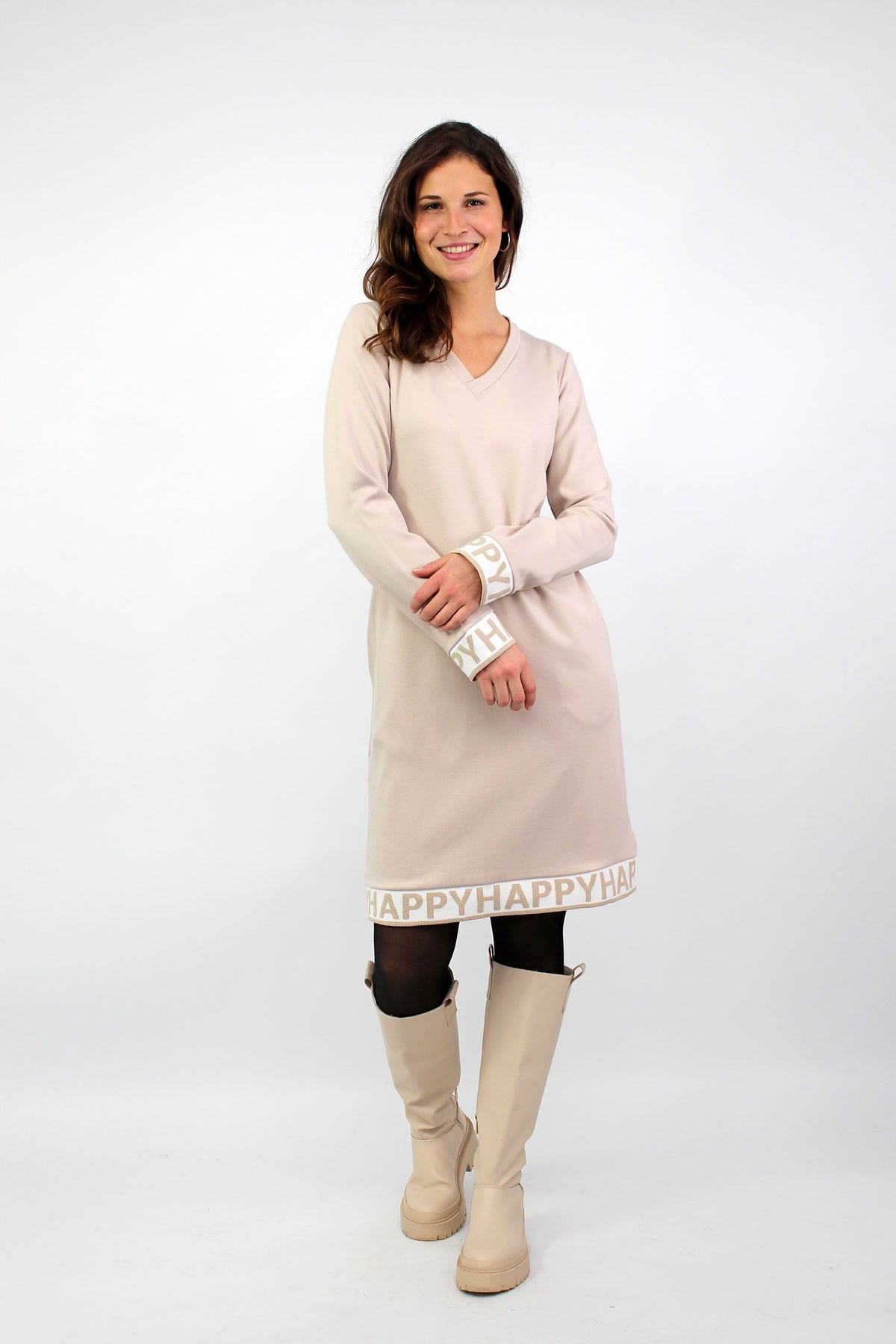Kleid "Happy" - Beige
