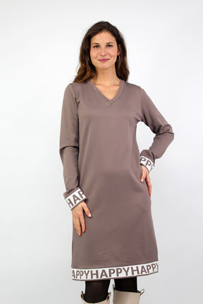 Kleid "Happy" - Taupe